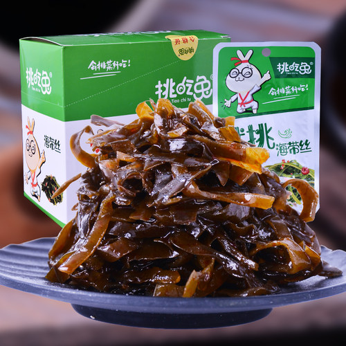 挑吃兔香辣海带丝开袋即食