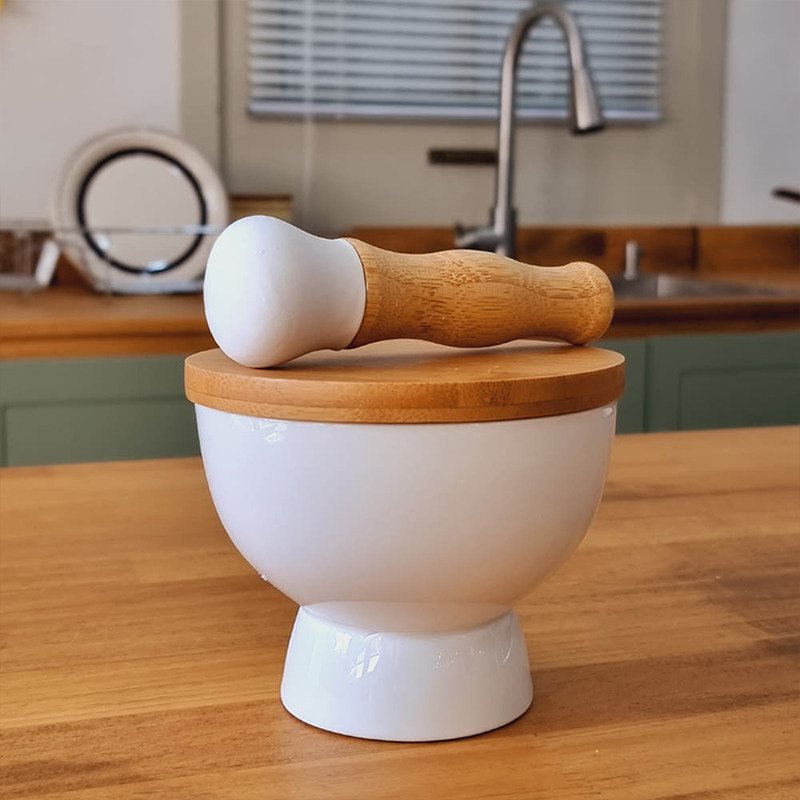 韩国白色蒜臼辅食研磨器捣药罐研磨手动捣蒜擂钵调料粉末器,厨房/烹饪用具,手用捣泥器,淘宝优惠券,粉丝福利购,淘宝优惠卷