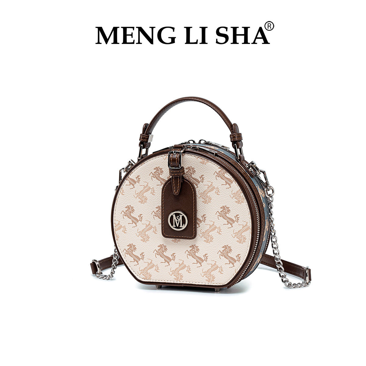 2025新款法式复古单肩斜挎小圆包女潮时尚简约感手提圆饼小包,箱包皮具/热销女包/男包,通用款女包,淘宝优惠券,粉丝福利购,淘宝优惠卷