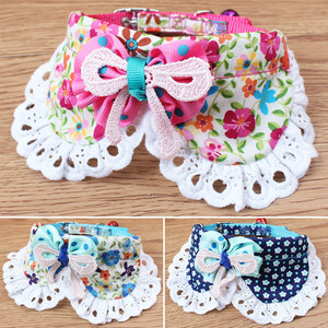 宠物用品猫狗铃铛狗狗项圈猫咪项圈蕾丝花边铃铛猫项圈狗项圈包邮