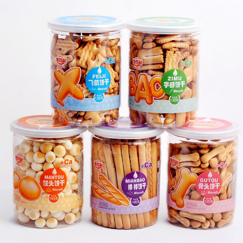 惠得利小馒头棒棒饼干儿童宝宝零食造型饼干休闲零食120克包邮