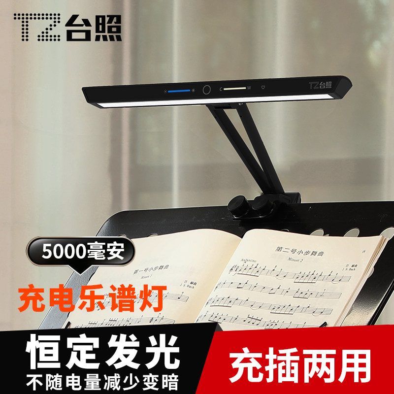 台照乐谱架灯琴谱灯曲谱架灯充电护眼夹子灯小提琴曲谱架灯乐谱灯