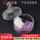 庆祥泰天然白水晶消磁石高端紫水晶原石容器黑曜石大号净化消磁碗