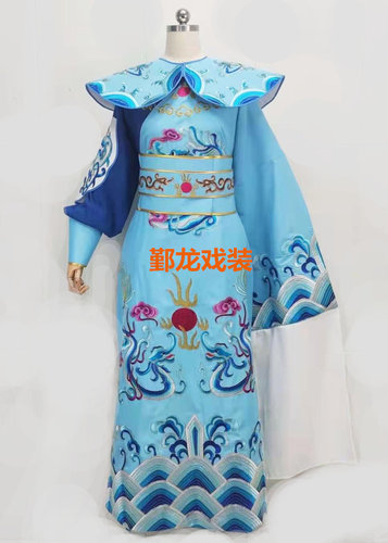 越剧绣花改良风戏服