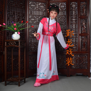 古装戏曲丫鬟宫女服黄梅戏民女村姑戏服越剧宫女丫鬟服装M1