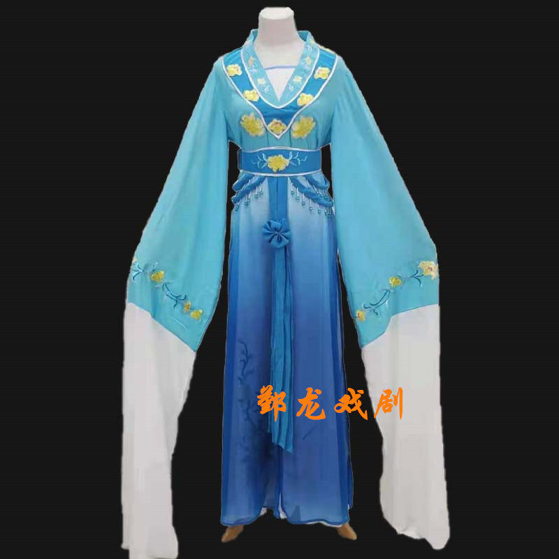 戏剧越剧黄梅戏婺剧影视古装新款水袖套装女红丝错小姐花旦衣
