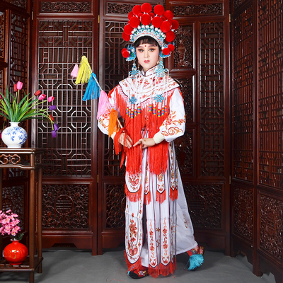 新款京剧戏剧戏曲越剧闽剧川剧武旦公主改良靠高档宫装飘带