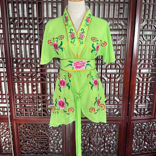 越剧新款丫环戏剧服装戏曲戏服花旦演出服丫鬟坎肩黄梅戏古装小旦