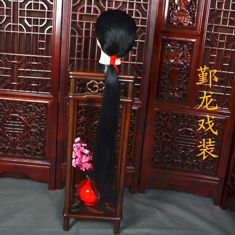 戏曲京剧越剧小旦花旦假发虞姬天女散花小旦仙女仿真发头套古装发