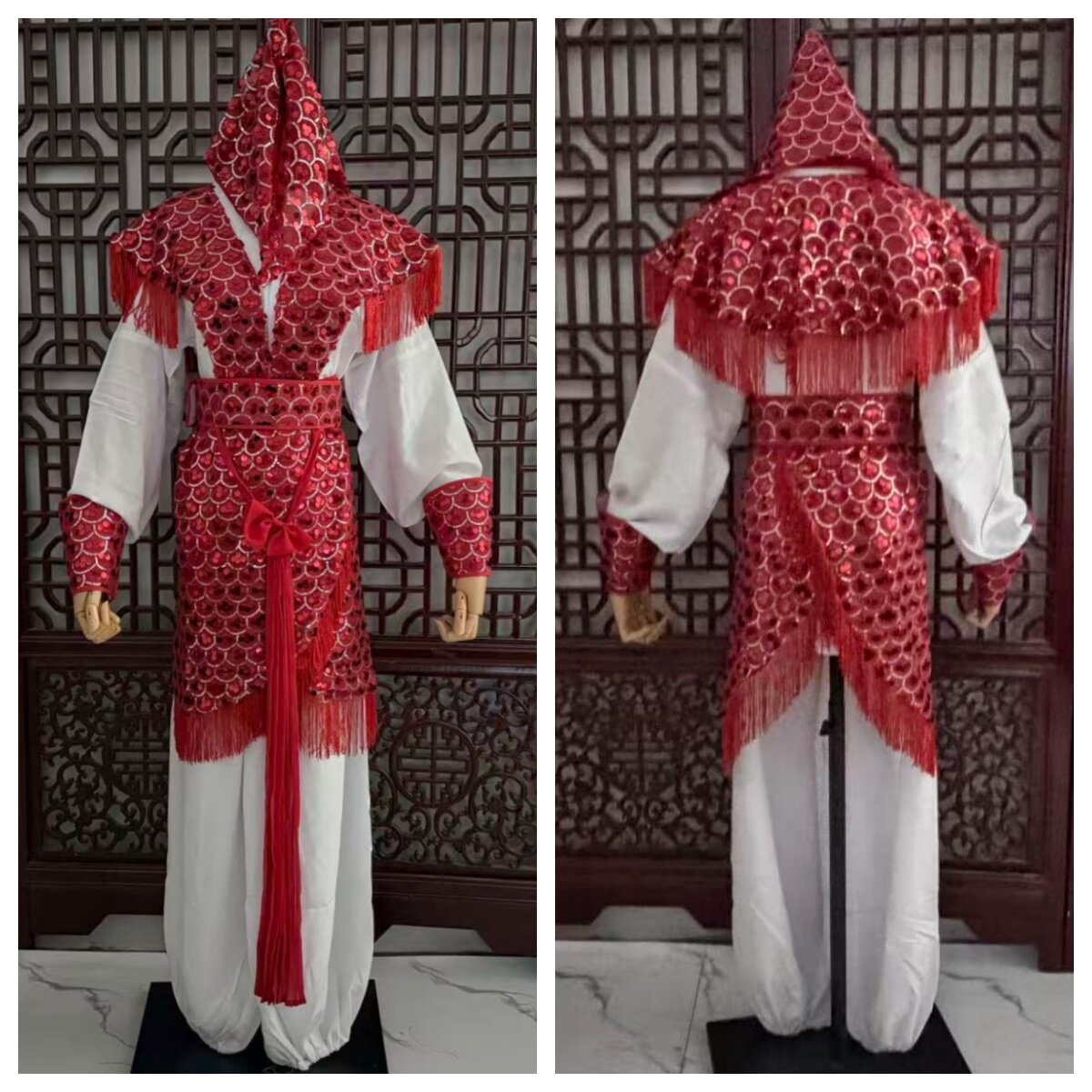 越剧追鱼变身鲤鱼精三件套牡丹亭还魂记戏曲服饰花旦戏服古装演出