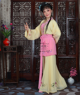 新款戏曲古装演出越剧黄梅戏村姑丫头宫女服五女拜寿丫鬟夏莲服装