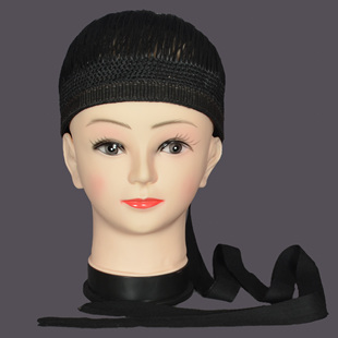 新品戏剧戏曲小生花旦花脸普通尼龙包头网巾网子加缝带子实用双层