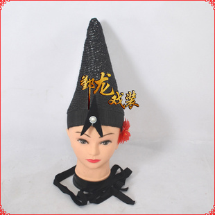 京剧服装/戏曲服装/戏剧服装武生李逵头饰高风巾透风巾头饰帽