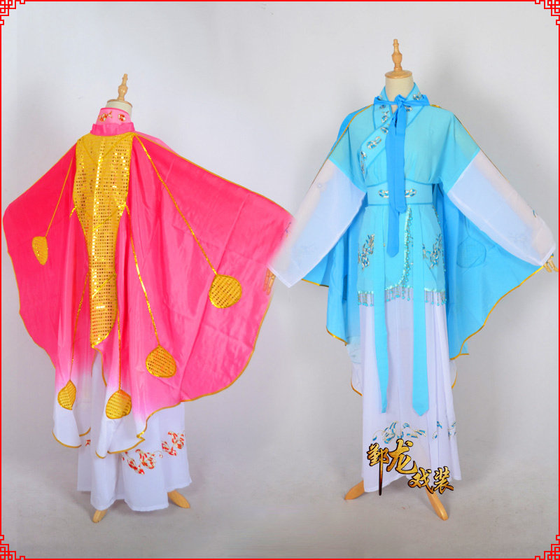 越剧戏曲花旦服装京剧梁祝伴舞小蝴蝶披风梁山伯祝英台化蝶小披风