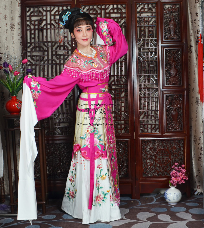 越剧花旦新款戏服戏曲古装黄梅戏京剧歌仔花旦小旦仙女戏剧表演服
