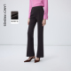 新款 朗姿深咖色设计感西装 2026年春季 微喇叭高腰显瘦西裤 女 裤