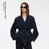 新款 风衣外套女商务廓形2025秋季 ELITEE复古短版 朗姿欧洲EiLEEN