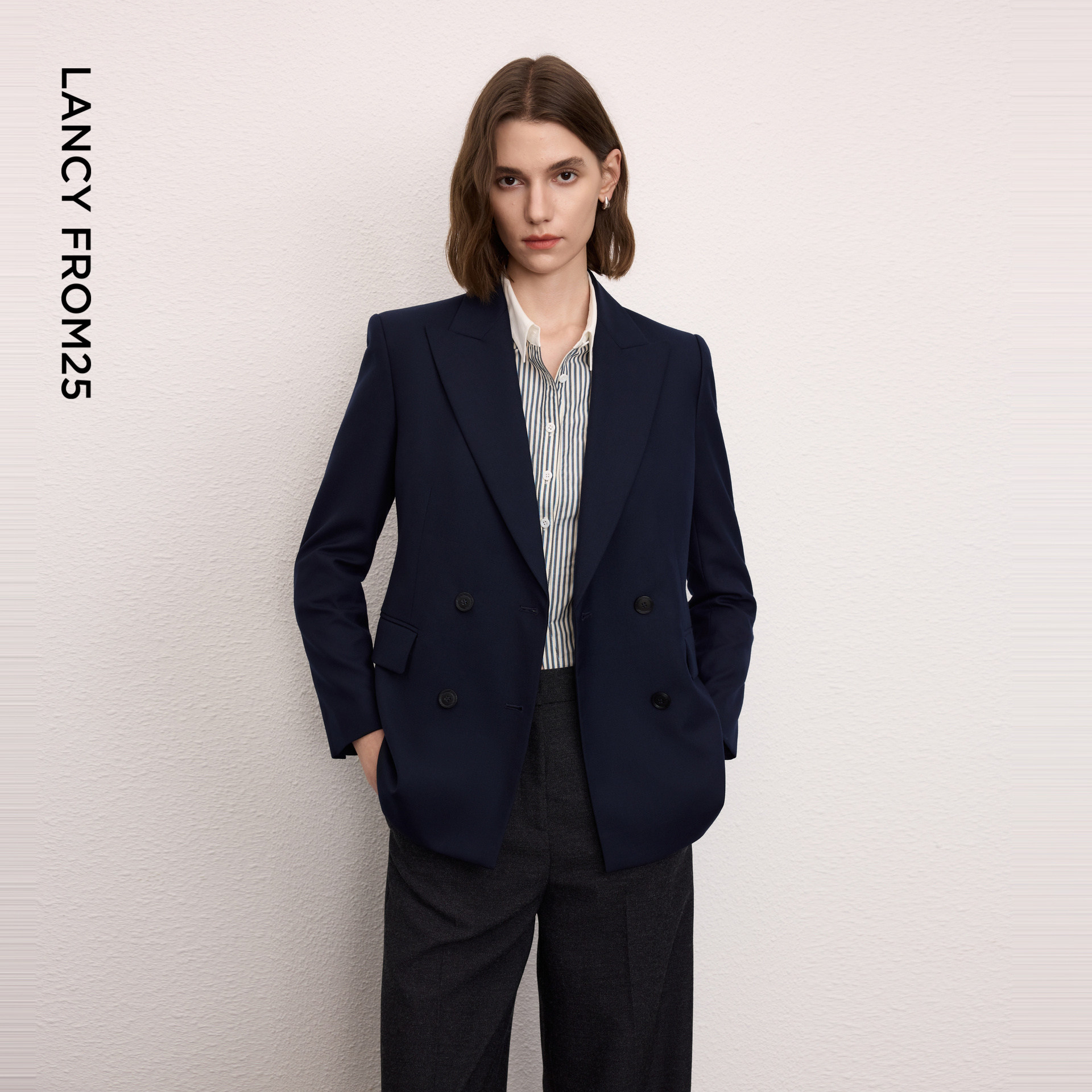 【Basic衣橱】朗姿25正装气质西服春季通勤西装外套设计感气质女