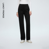 女2025年冬季 简约百搭休闲裤 新款 朗姿高腰气质高级感通勤直筒裤