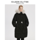 朗姿欧洲EiLEEN 外套 收腰修身 ELITEE白鹅绒中长款 连帽羽绒服冬季