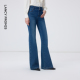休闲简约2026年春季 微喇牛仔裤 朗姿百搭时尚 新款 艺术家联名