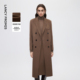 通勤百搭2025年冬季 连衣裙高级感气质时尚 新款 朗姿羊绒毛呢外套