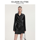 气质衬衫 ELITEE法式 朗姿欧洲EiLEEN 连衣裙秋新款 刘令姿同款