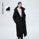 朗姿可拆卸帽子长款 新款 通勤棉服简时尚 廓形棉服大衣2025年冬季