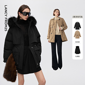 毛领羽绒服 朗姿 所有女生 风衣羽绒服 衣橱直播间