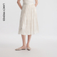 百褶半身裙复古女裙子2024夏新款 朗姿25法式 百褶裙 Basic衣橱