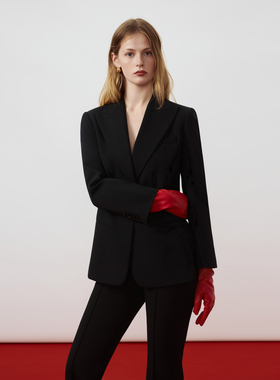 【MONEY HONG】朗姿羊毛一粒扣商务西装西服/西裤通勤风新款套装