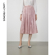 新款 朗姿法式 流光百褶a字高级感显瘦裙子女2024年春季 气质半身裙