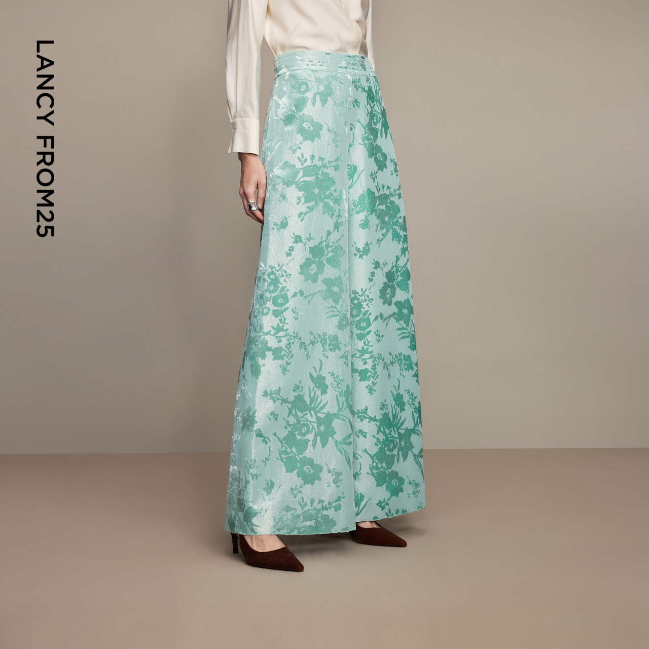 【兰亭叙】朗姿桑蚕丝高腰丝绒提花新中式阔腿裤2026春季新款西裤,女装/女士精品,西装裤/正装裤,淘宝优惠券,粉丝福利购,淘宝优惠卷