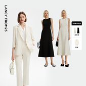 直播活动已结束 无袖 朗姿 西装 连衣裙 七分袖