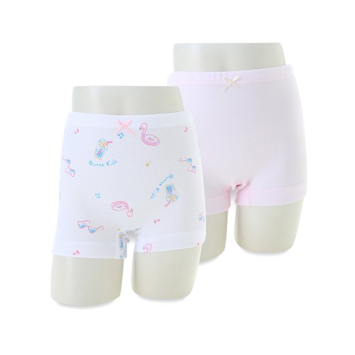 郡是全棉女中大童平角内裤两条装