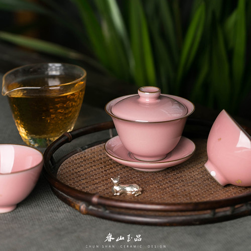 三才盖碗景德镇功夫茶具泡茶器