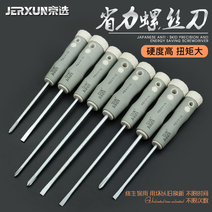 京选螺丝刀十字一字套装带磁性改锥梅花小起子电工螺丝批维修工具