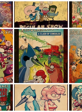天兵公园  Regular Show Season 日常工作海报壁纸墙贴装饰画卡通