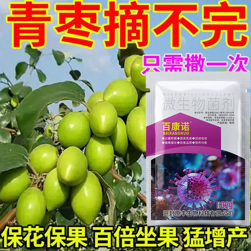 青枣防缩果卷叶落果枣疯疯小叶病丛枝扫帚病通用枣树专用杀菌剂