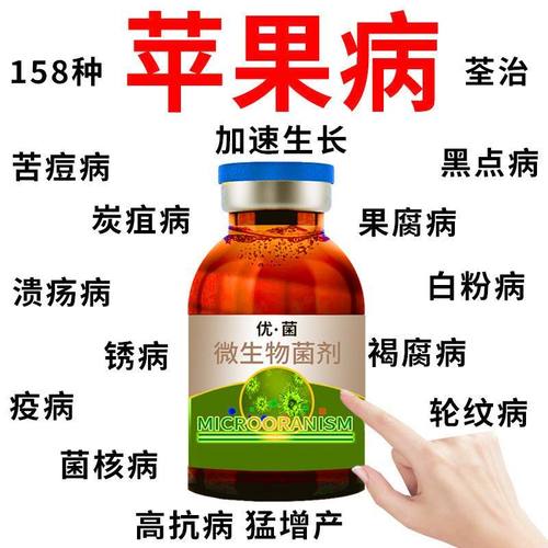 苹果树苦豆病苹果专用杀菌剂炭疽轮纹褐斑枝枯黑星白粉病腐烂病药