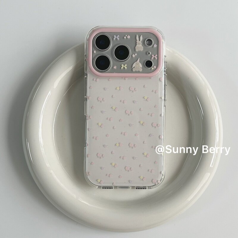 向日的浆果ins韩系小众春日清新甜美温柔少女粉紫色碎花适用苹果1