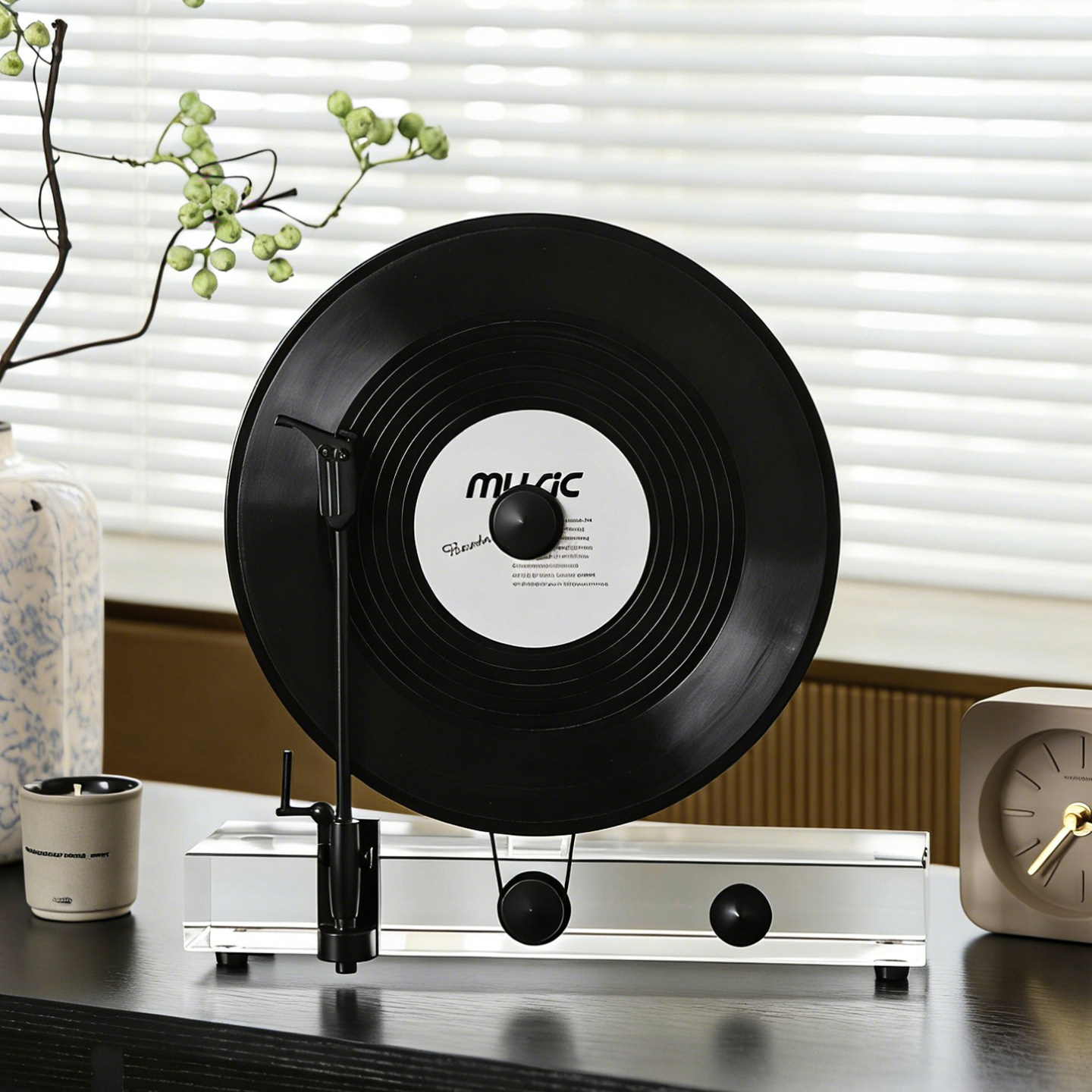 现代轻奢黑胶唱片留声机客厅家居玄关电视酒柜装饰摆件高级感小众,家居饰品,装饰摆件,淘宝优惠券,粉丝福利购,淘宝优惠卷