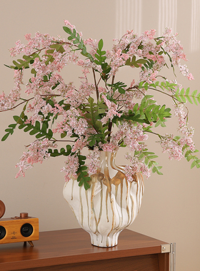 新中式电视餐边柜桌面花艺家居装饰品摆件客厅轻奢高档氛围感好物