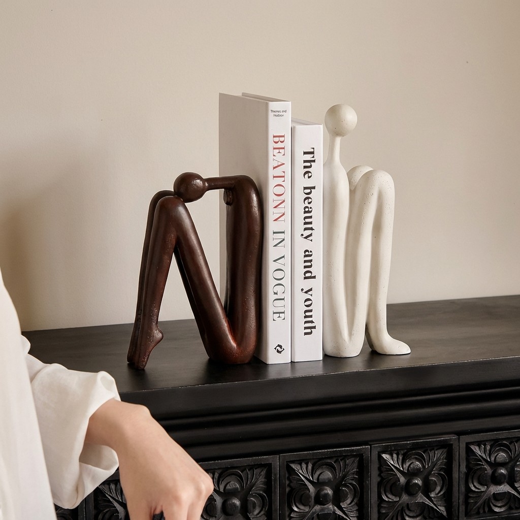 简约现代书挡摆件轻奢高档玄关客厅书房电视酒柜办公室桌面装饰品,家居饰品,装饰摆件,淘宝优惠券,粉丝福利购,淘宝优惠卷