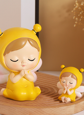 花仙子吊脚娃娃治愈系可爱桌面小摆件装饰品O情绪稳定幸福感小物