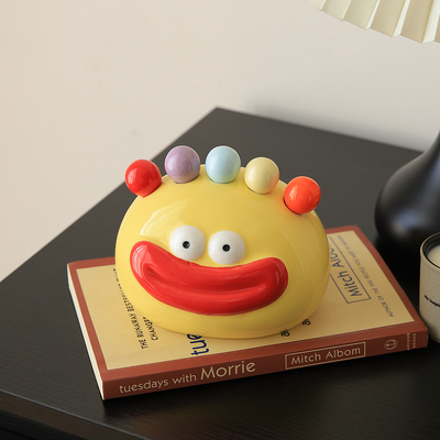 可爱丑萌搞怪水果叉轻奢高级感高颜值餐厅家居桌面茶几装饰品摆件