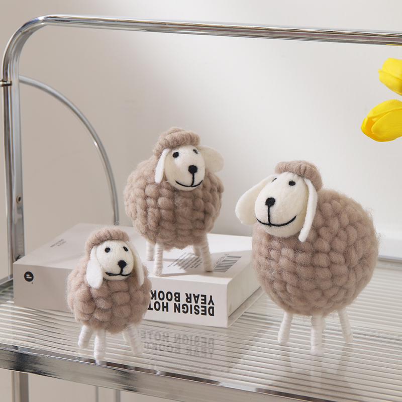 小红书万人种草绵羊摆件