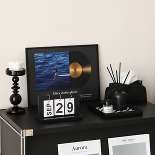 中古风电视酒柜家居装饰品摆件客厅轻奢高档氛围感好物软装高级感