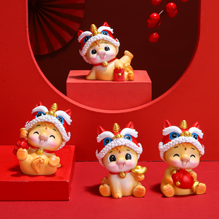 2026马年吉祥物生肖马本命年马上暴富国风文创车载治愈系装饰摆件