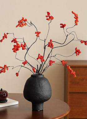 法式复古陶瓷花瓶欧式客厅软装高级感摆件电视机柜餐桌面家居装饰